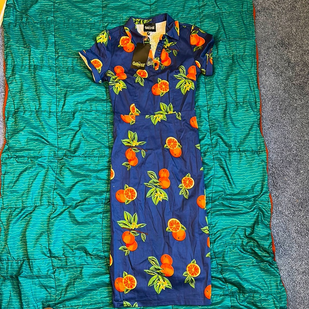 Retro pencil shirt dress